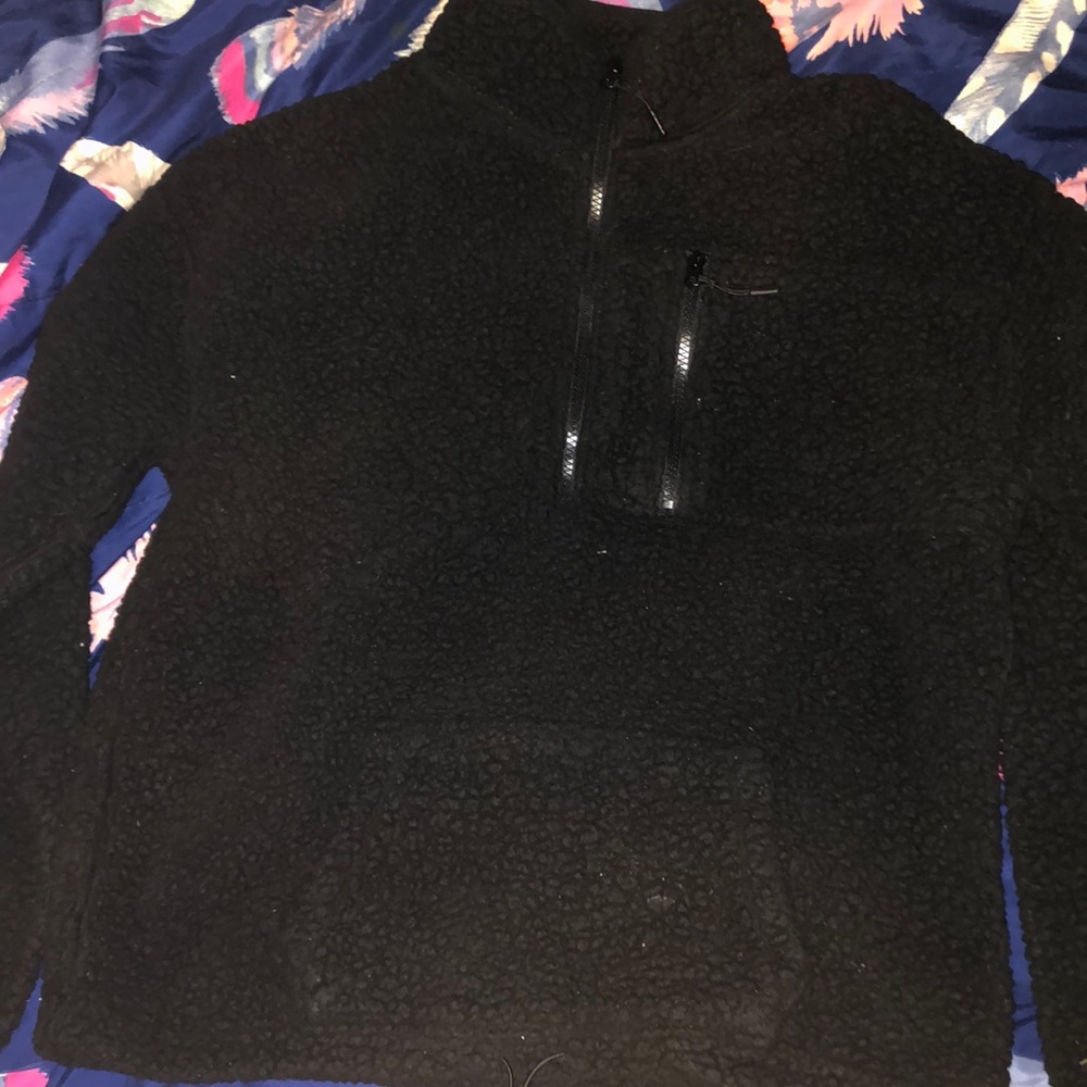 Black fuzzy jacket